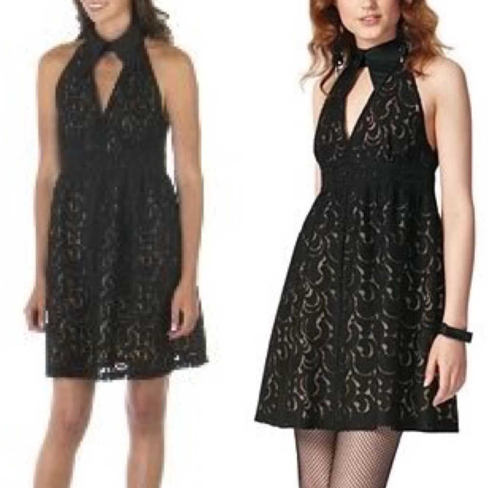 Anna Sui Target Lace Fit and Flare Halter Dress - Picture 3 of 8